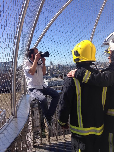 Photographer Dan Kitwood gets in position, but misses out on the incredible view 